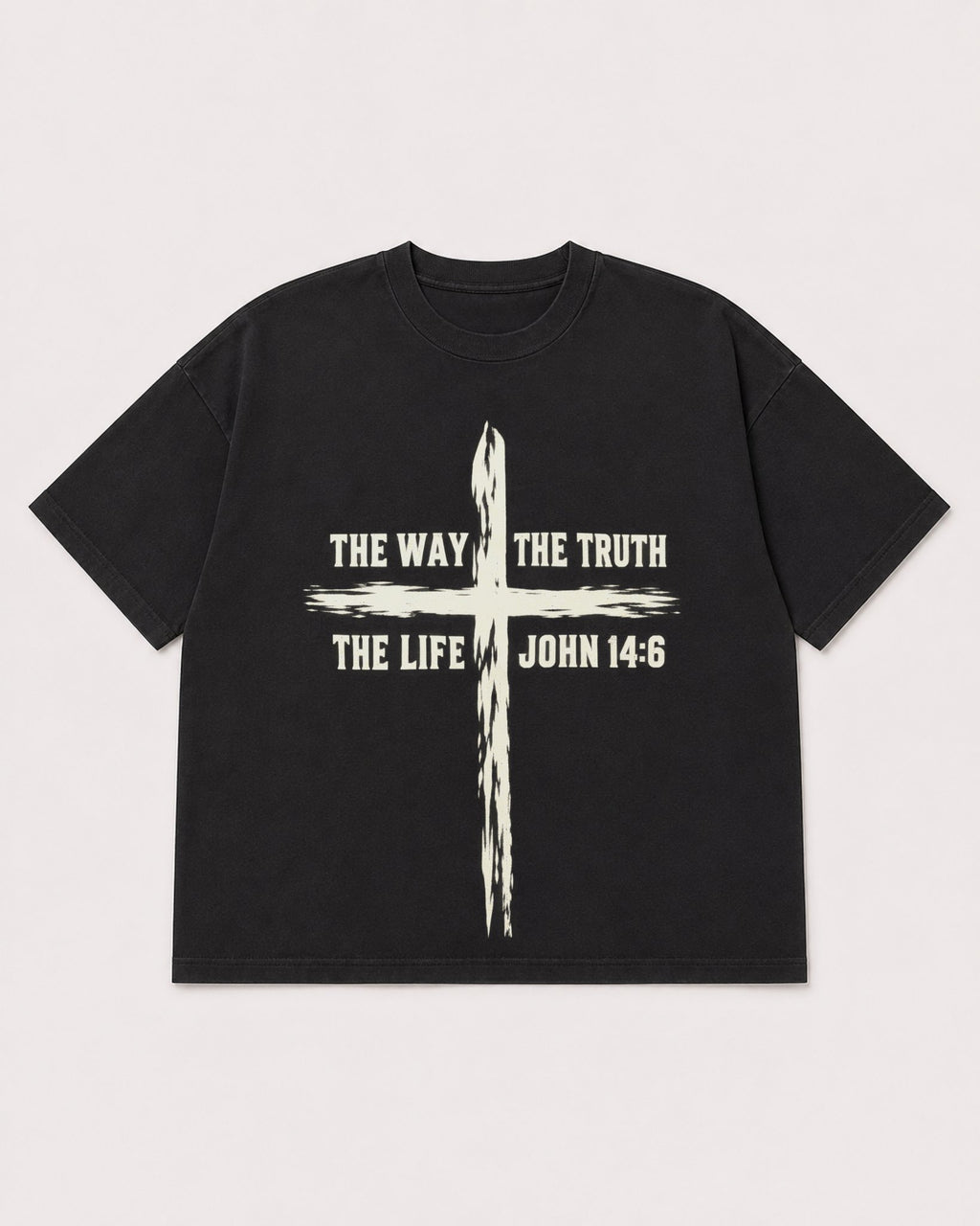 Mockup Boxy Heavyweight Tee Black product