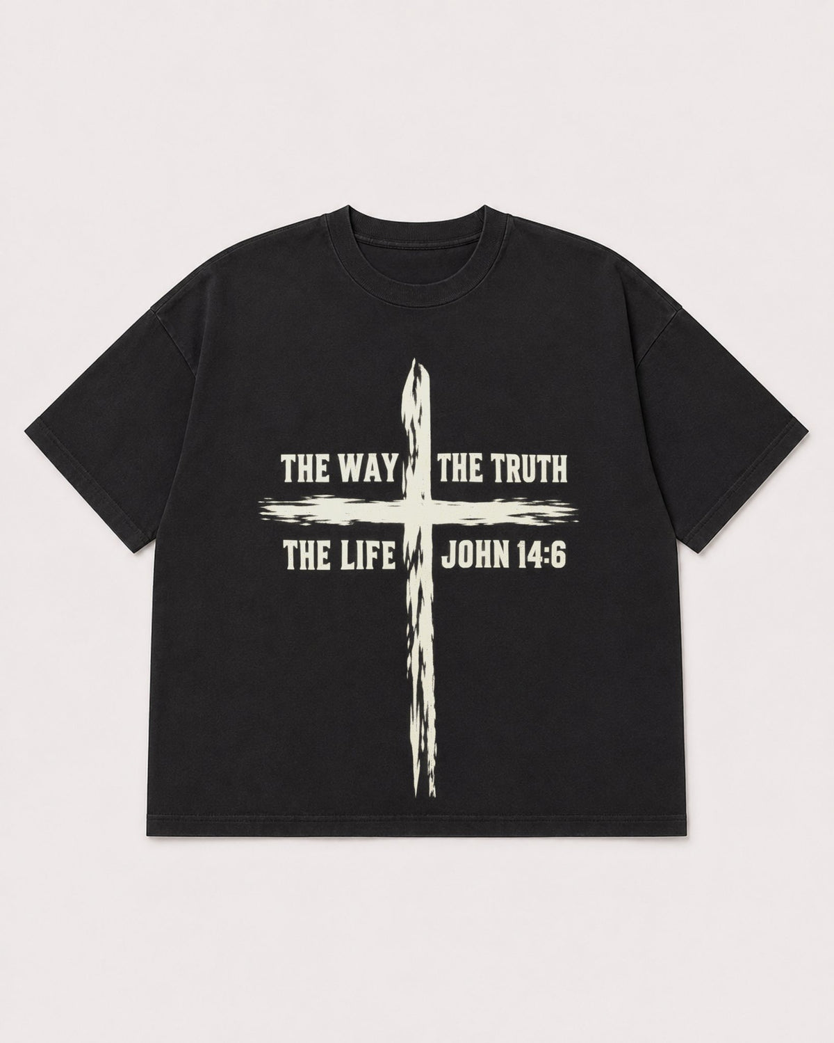 Mockup Boxy Heavyweight Tee Black product