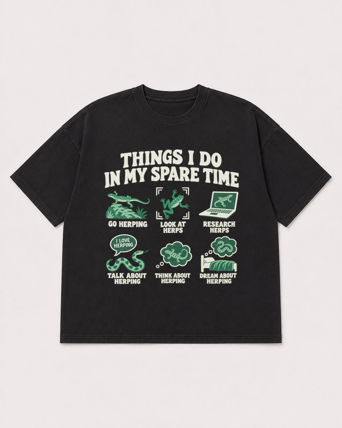 Mockup Boxy Heavyweight Tee Black product