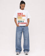Mockup Boxy Heavyweight Tee White female full-body 25