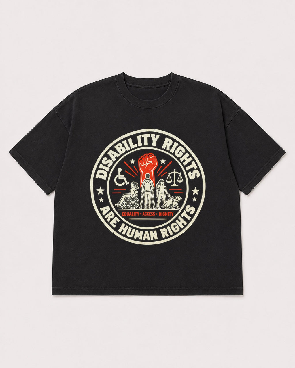 Mockup Boxy Heavyweight Tee Black product