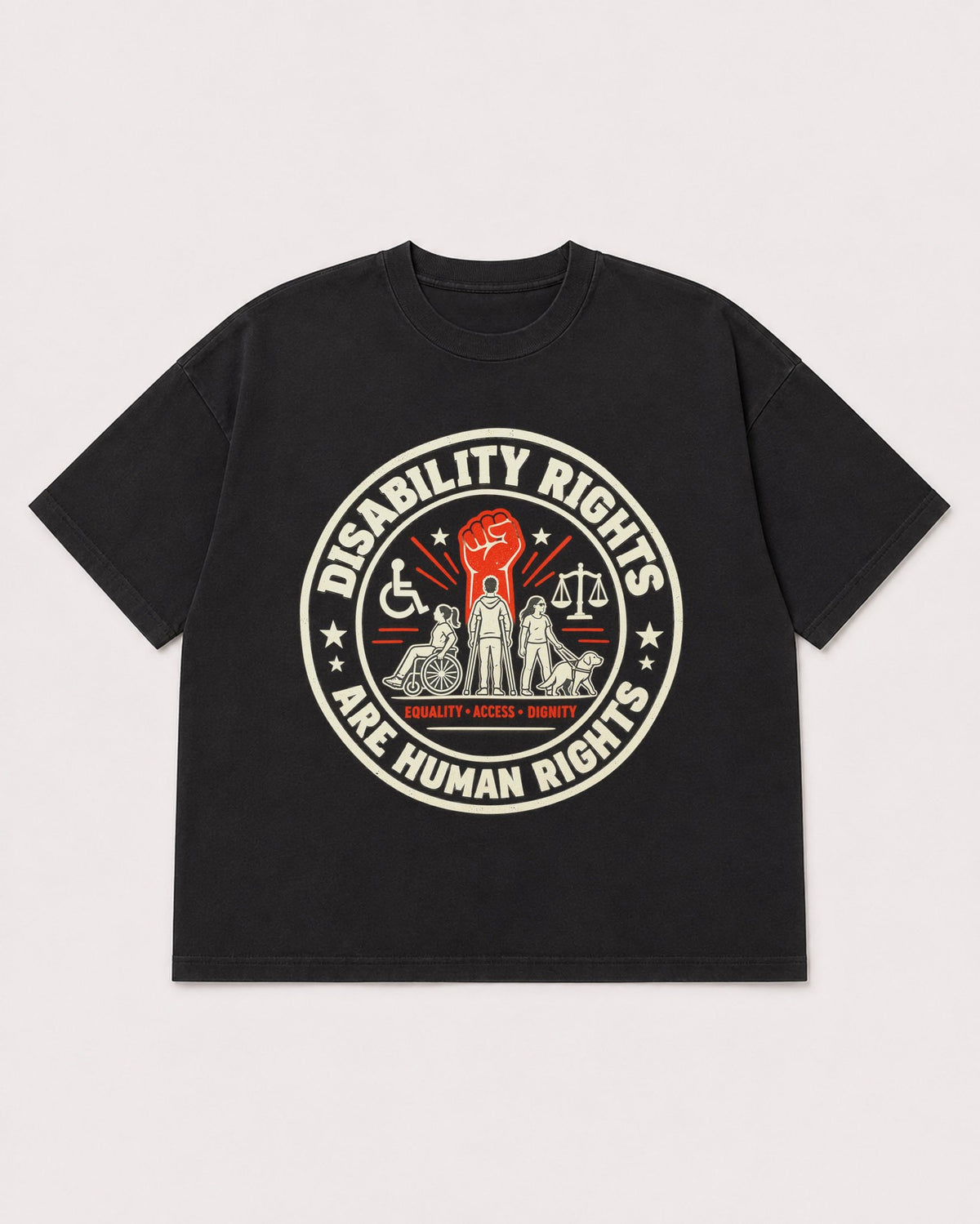 Mockup Boxy Heavyweight Tee Black product
