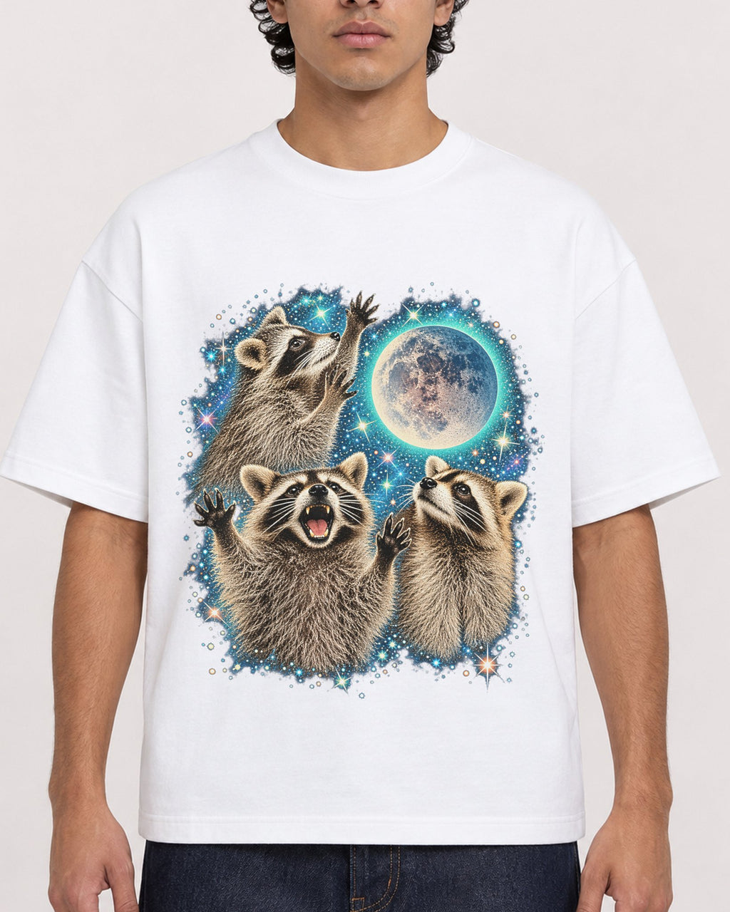 Mockup Boxy Heavyweight Tee White male close-up 26