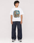 Mockup Boxy Heavyweight Tee White male full-body 26