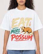 Mockup Boxy Heavyweight Tee White female close-up 10