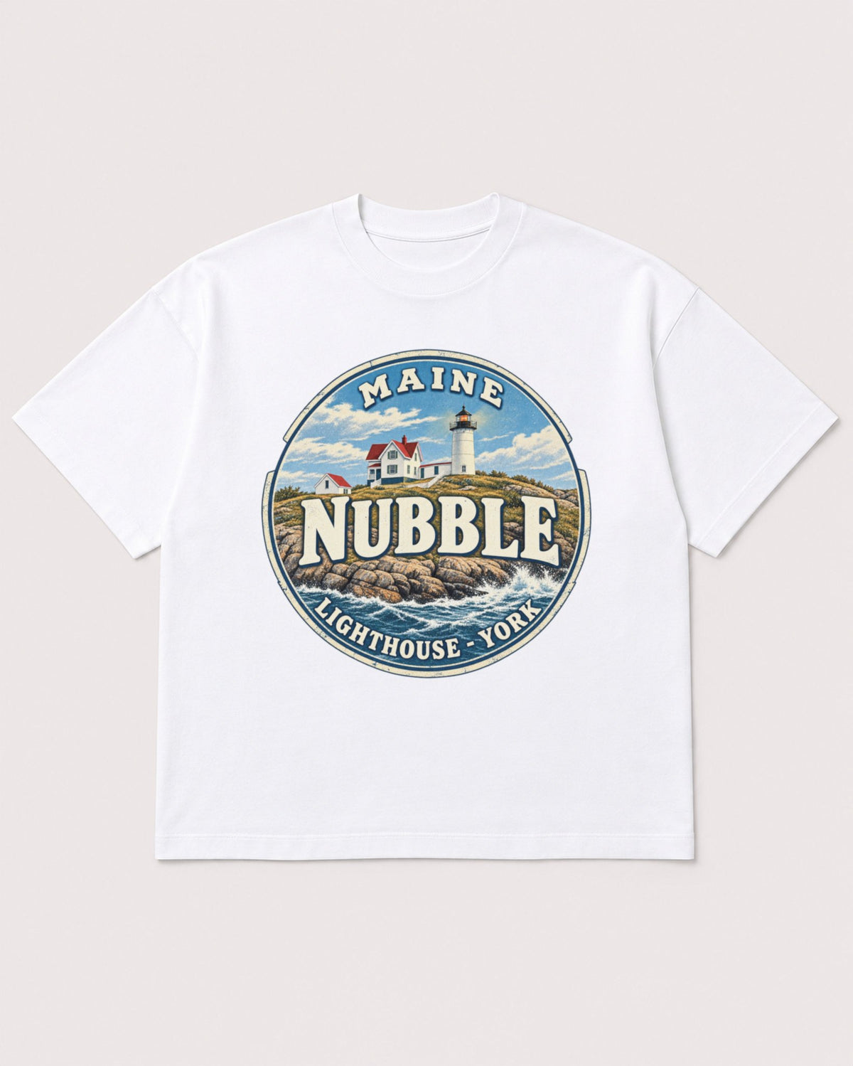 Mockup Boxy Heavyweight Tee White product
