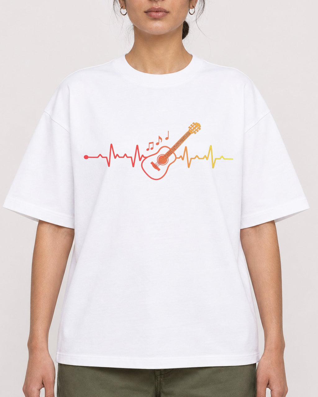 Mockup Boxy Heavyweight Tee White female close-up 17