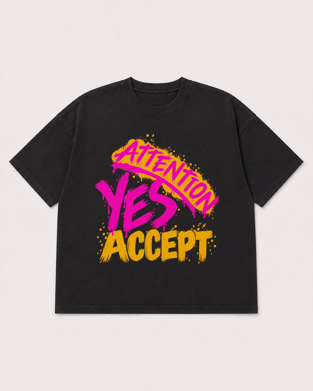 Mockup Boxy Heavyweight Tee Black product