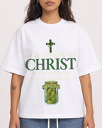 Mockup Boxy Heavyweight Tee White female close-up 06