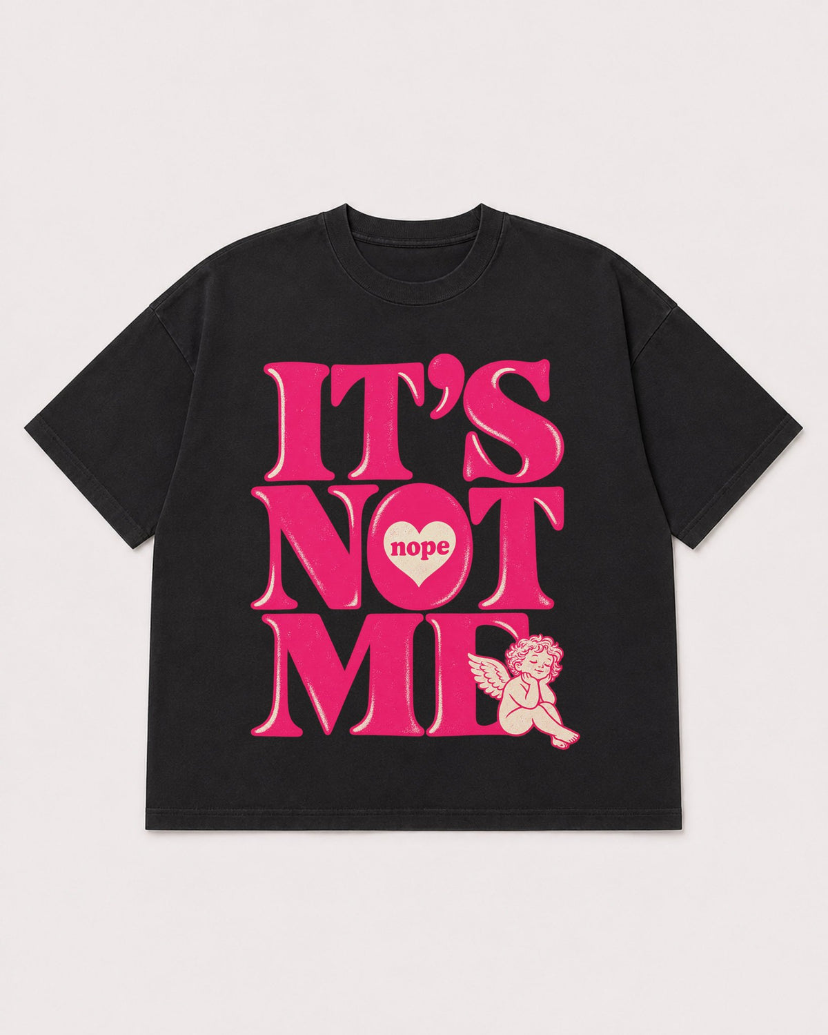 Mockup Boxy Heavyweight Tee Black product