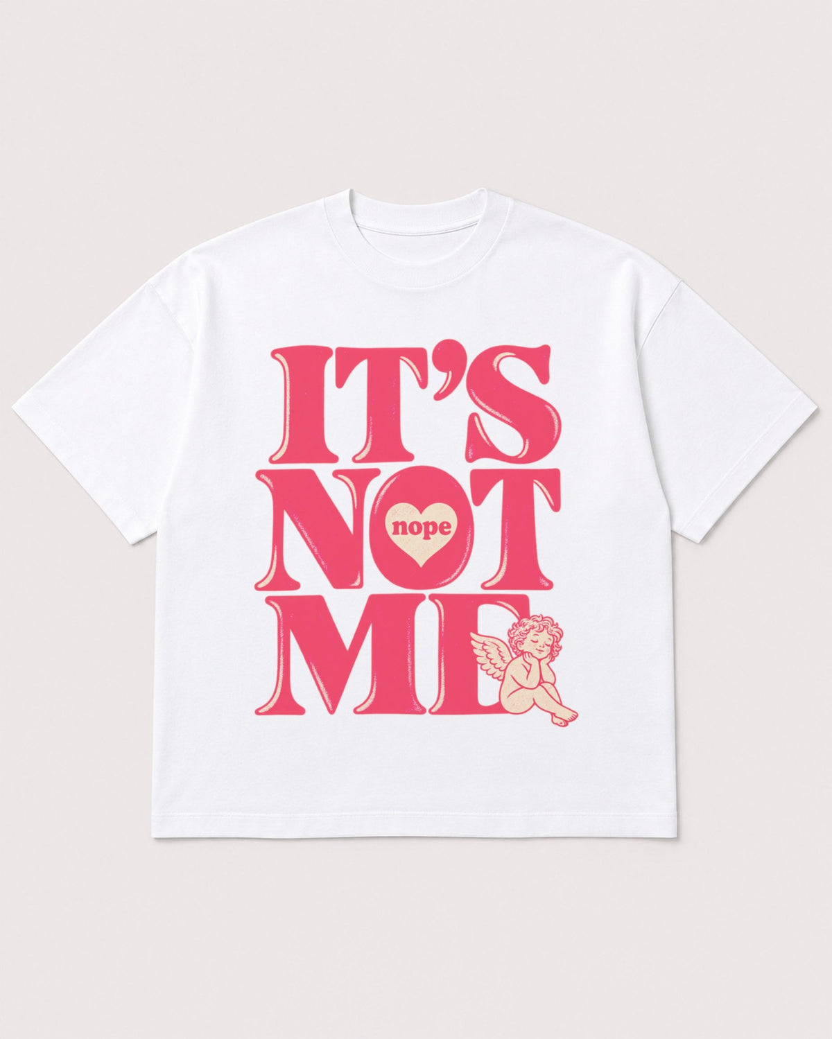 Mockup Boxy Heavyweight Tee White product