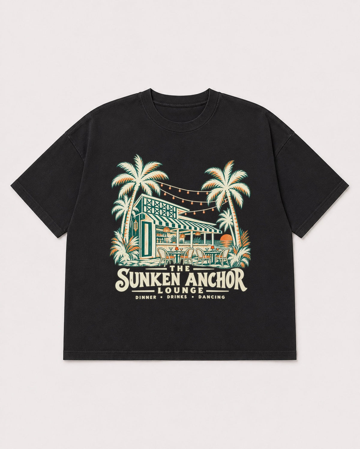Mockup Boxy Heavyweight Tee Black product