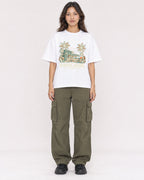 Mockup Boxy Heavyweight Tee White female full-body 02