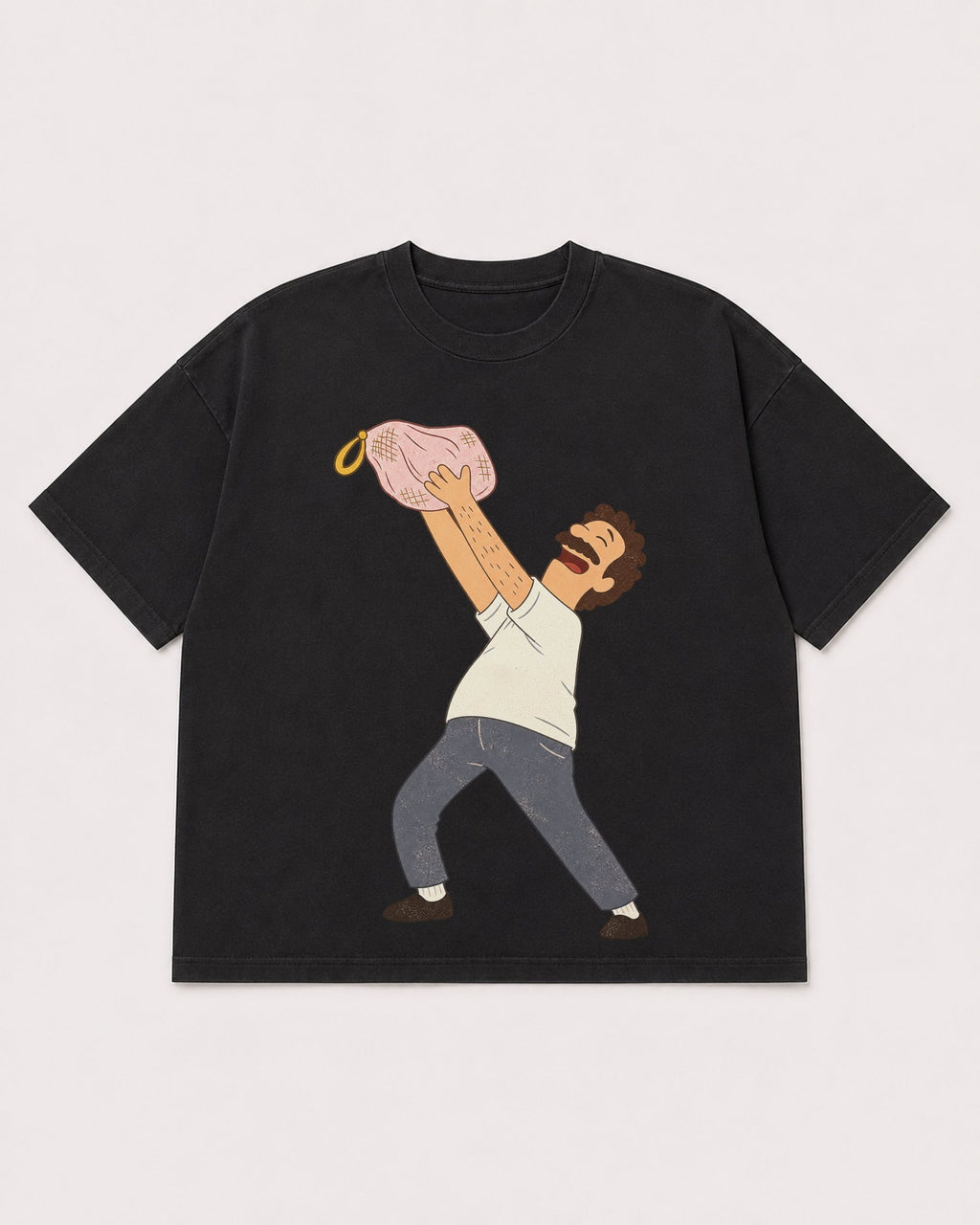 Mockup Boxy Heavyweight Tee Black product
