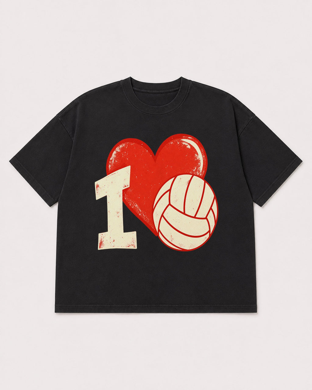 Mockup Boxy Heavyweight Tee Black product
