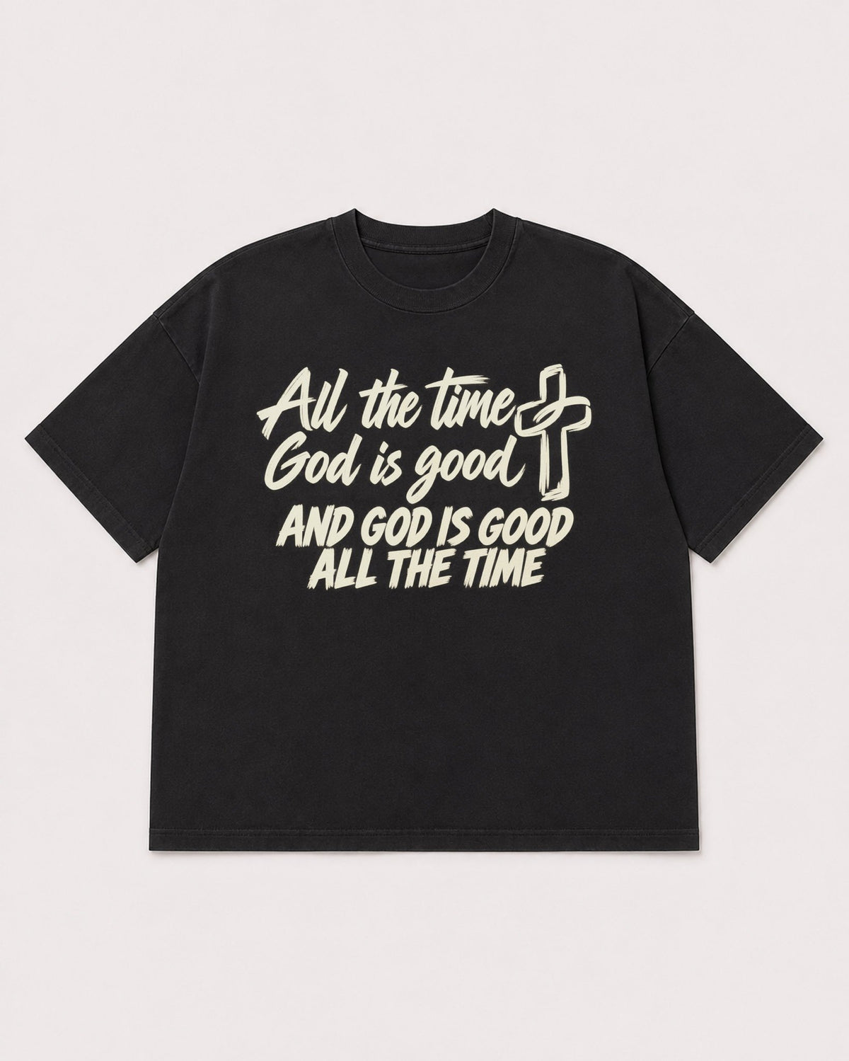 Mockup Boxy Heavyweight Tee Black product