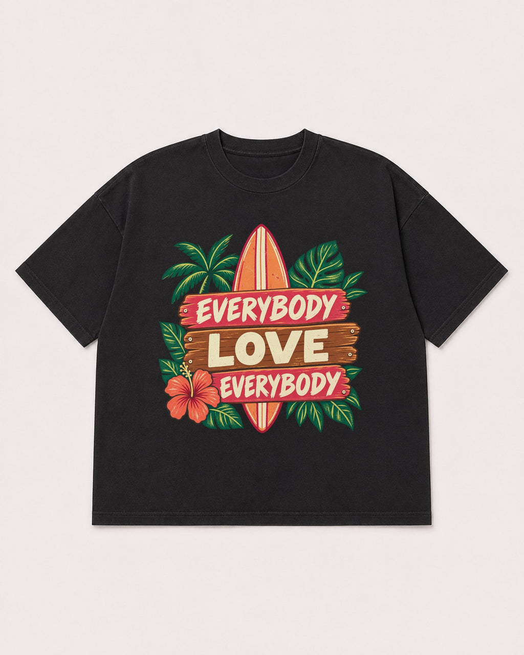 Mockup Boxy Heavyweight Tee Black product