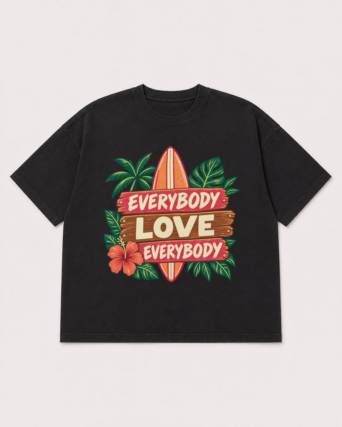 Mockup Boxy Heavyweight Tee Black product