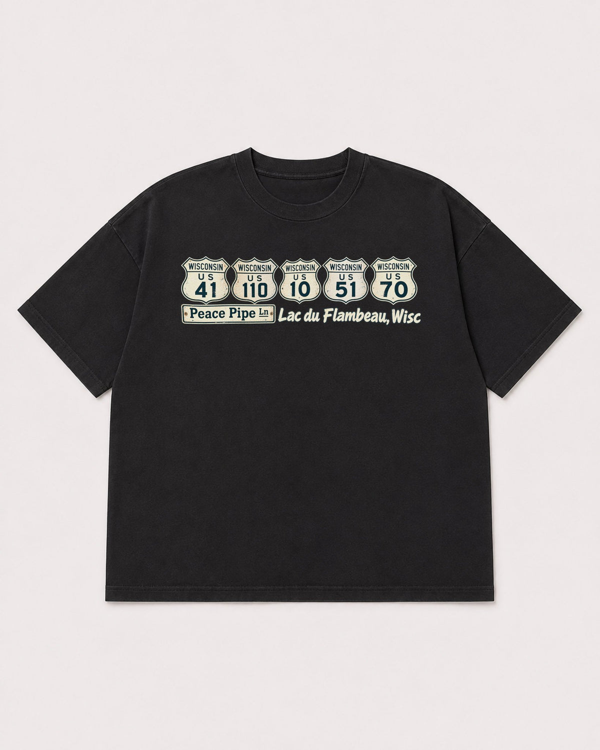 Mockup Boxy Heavyweight Tee Black product
