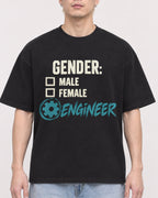 Mockup Boxy Heavyweight Tee Black male close-up 33