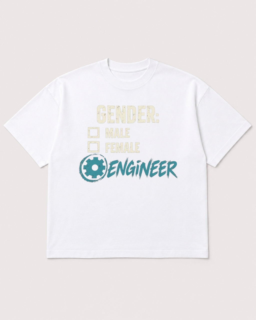 Mockup Boxy Heavyweight Tee White product