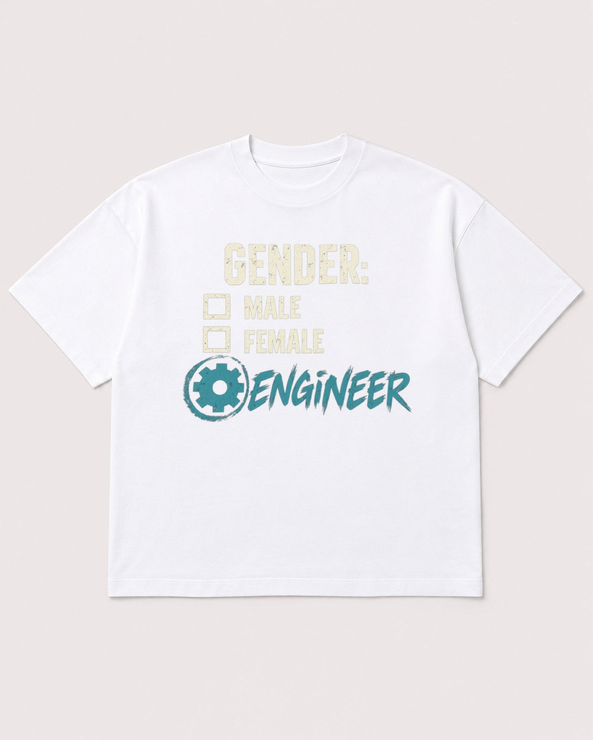 Mockup Boxy Heavyweight Tee White product