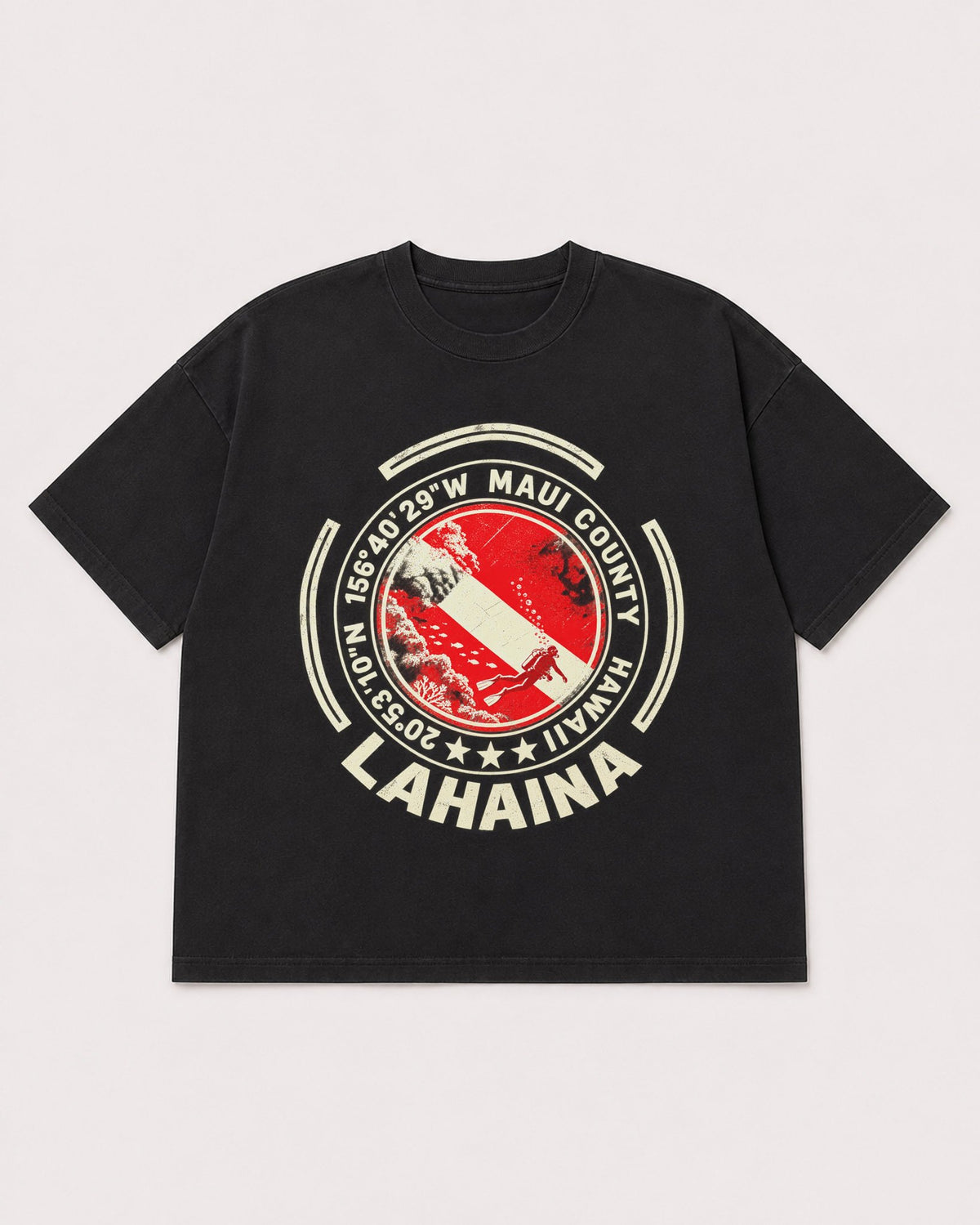 Mockup Boxy Heavyweight Tee Black product