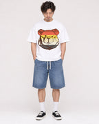 Mockup Boxy Heavyweight Tee White male full-body 03