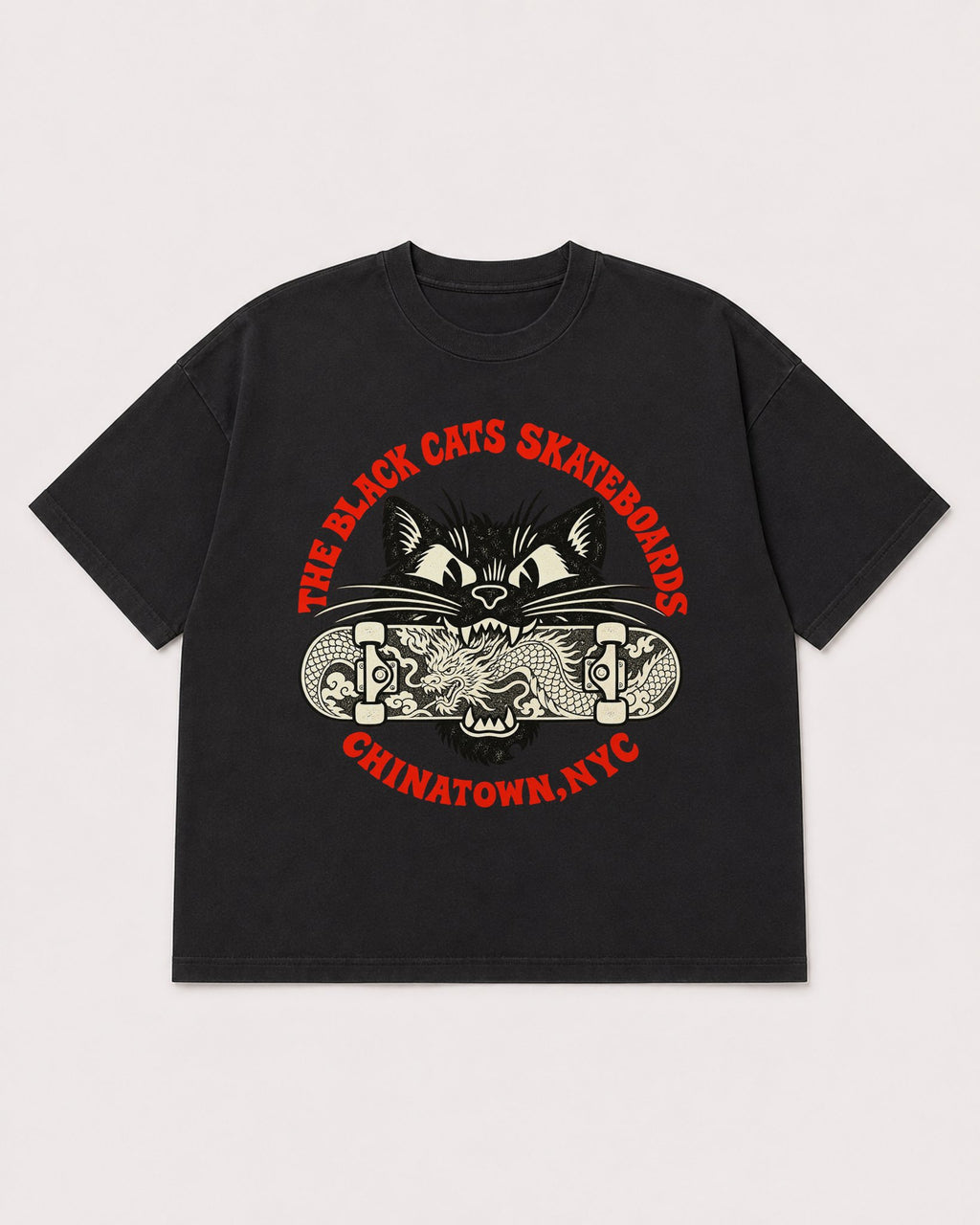 Mockup Boxy Heavyweight Tee Black product