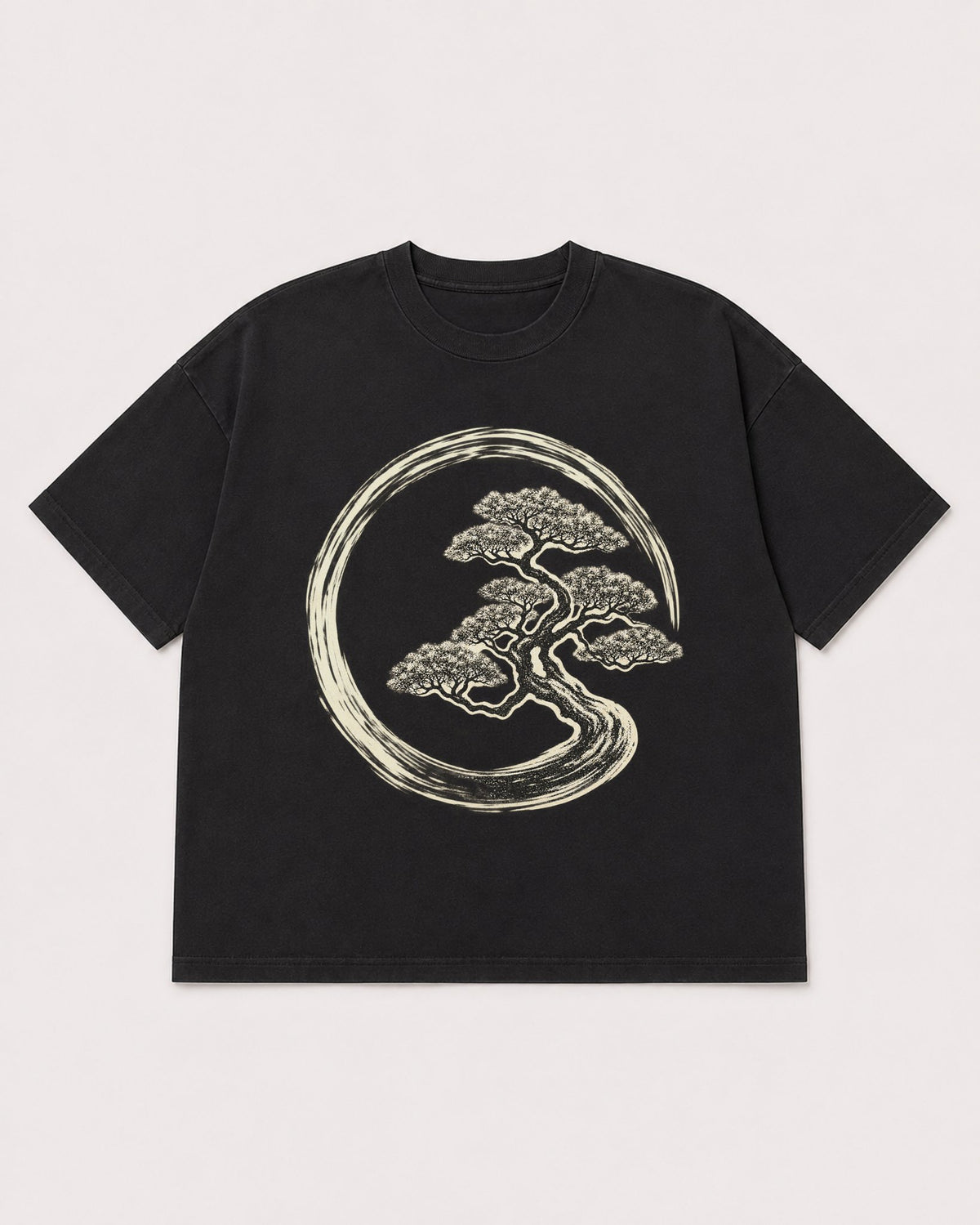 Mockup Boxy Heavyweight Tee Black product
