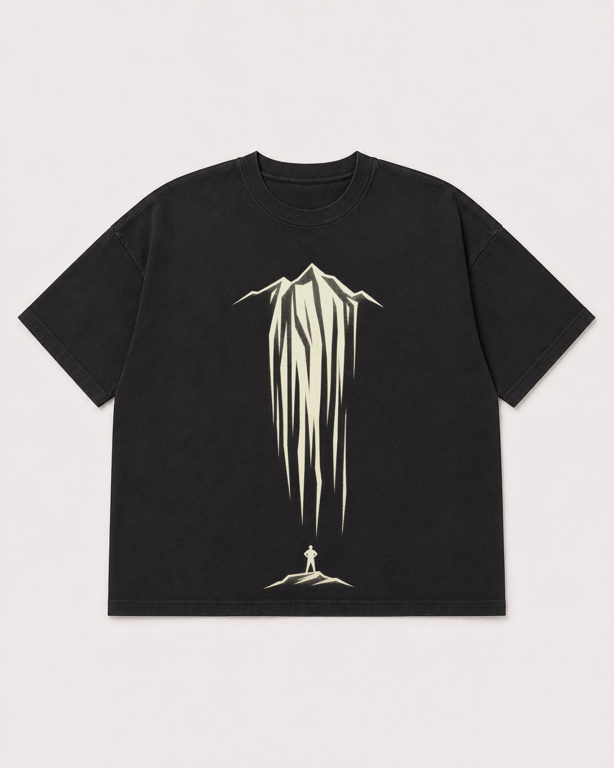 Mockup Boxy Heavyweight Tee Black product