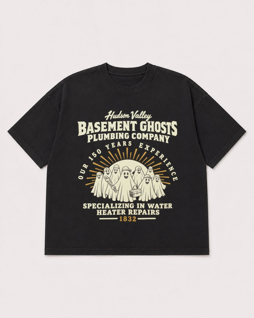 Mockup Boxy Heavyweight Tee Black product