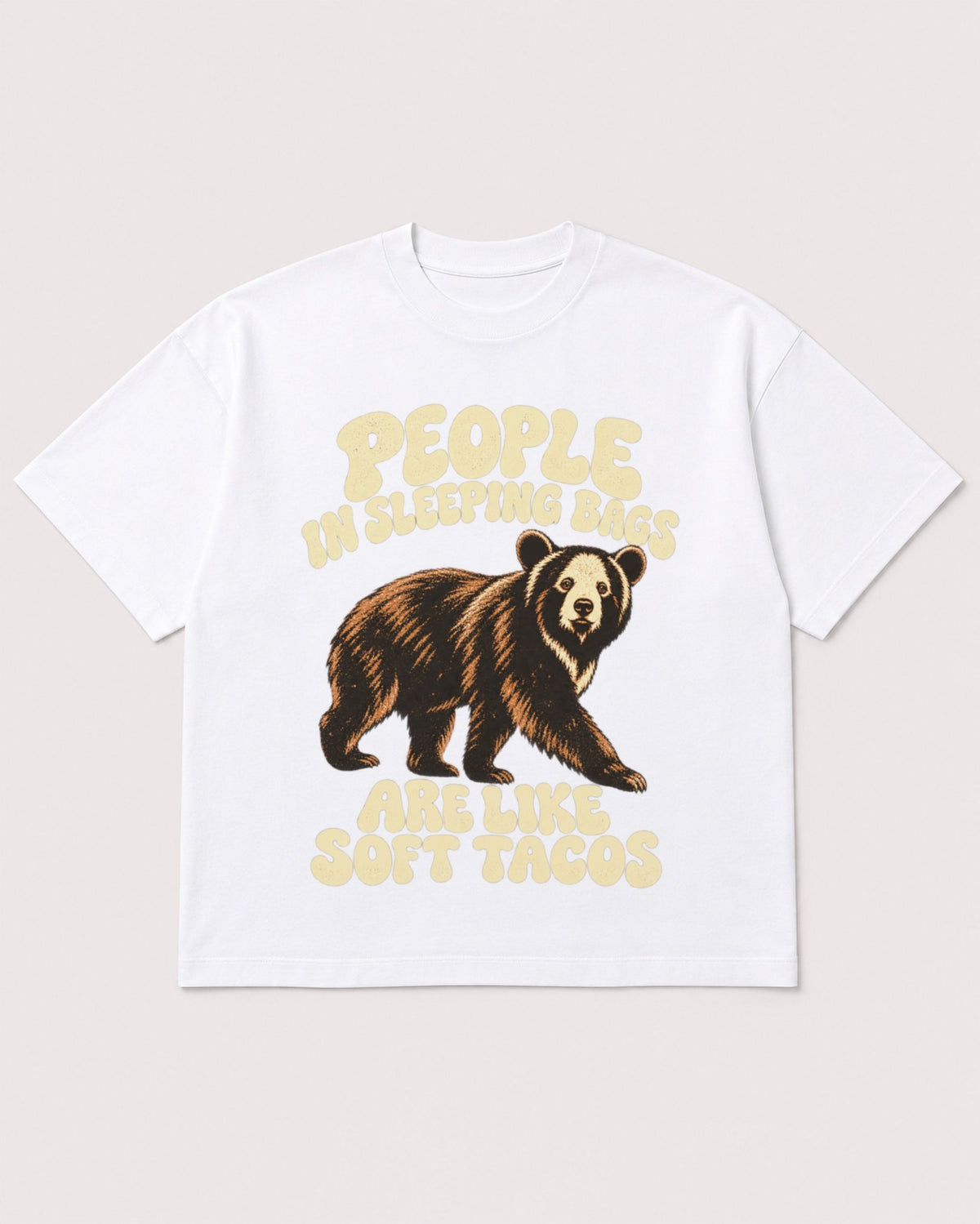 Mockup Boxy Heavyweight Tee White product