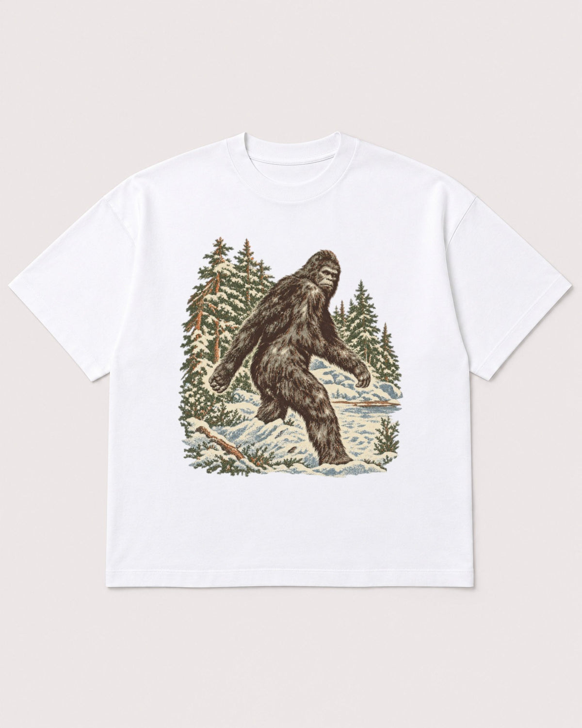 Mockup Boxy Heavyweight Tee White product
