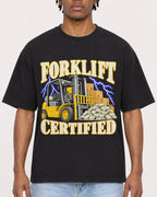 Mockup Boxy Heavyweight Tee Black male close-up 05