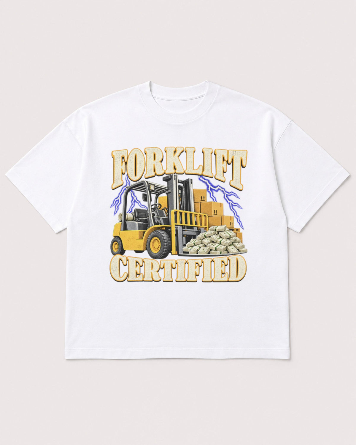 Mockup Boxy Heavyweight Tee White product