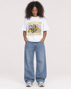 Mockup Boxy Heavyweight Tee White female full-body 05