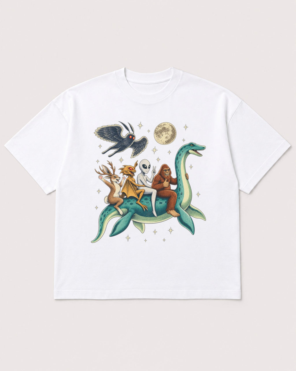 Mockup Boxy Heavyweight Tee White product