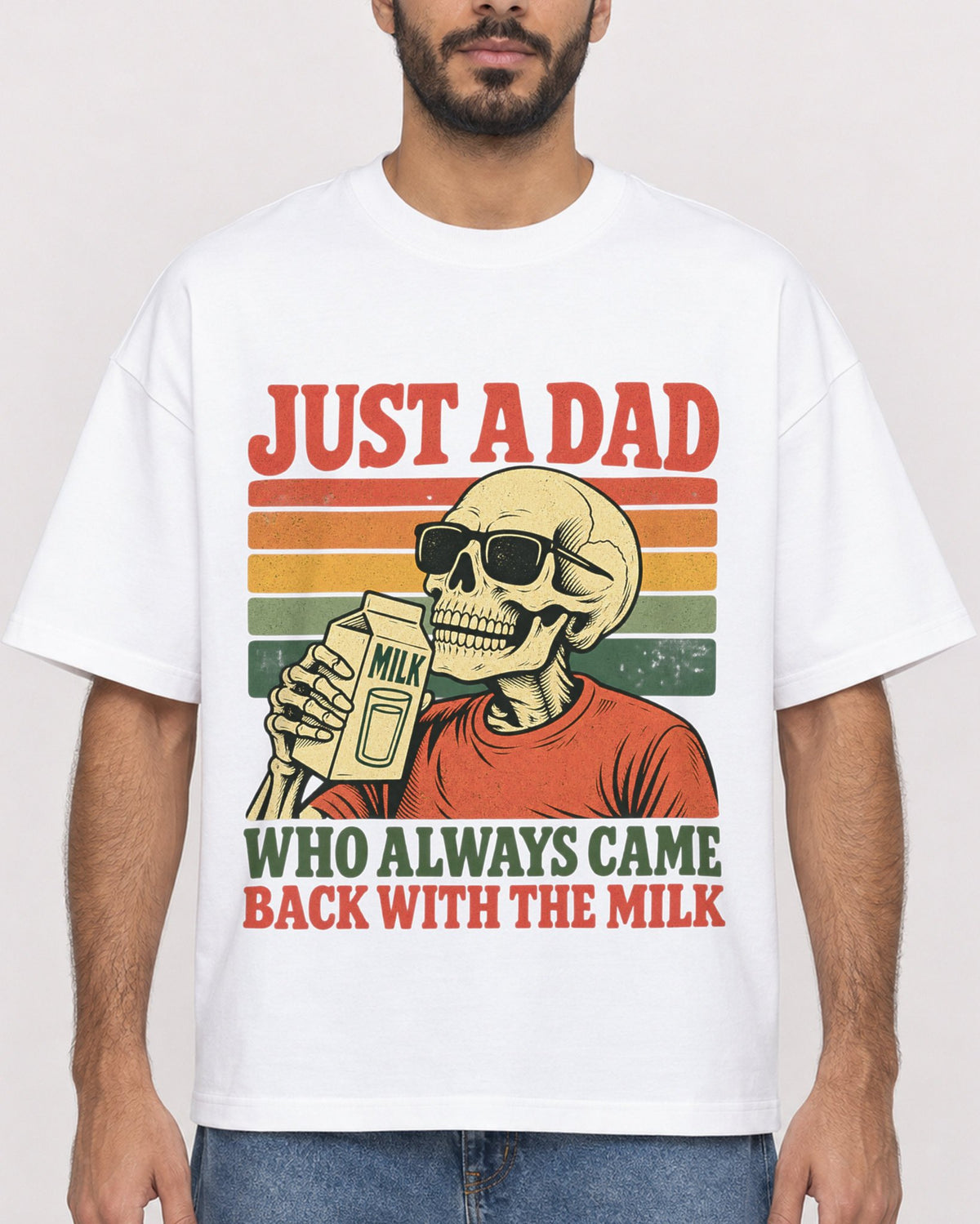 Mockup Boxy Heavyweight Tee White male close-up 07
