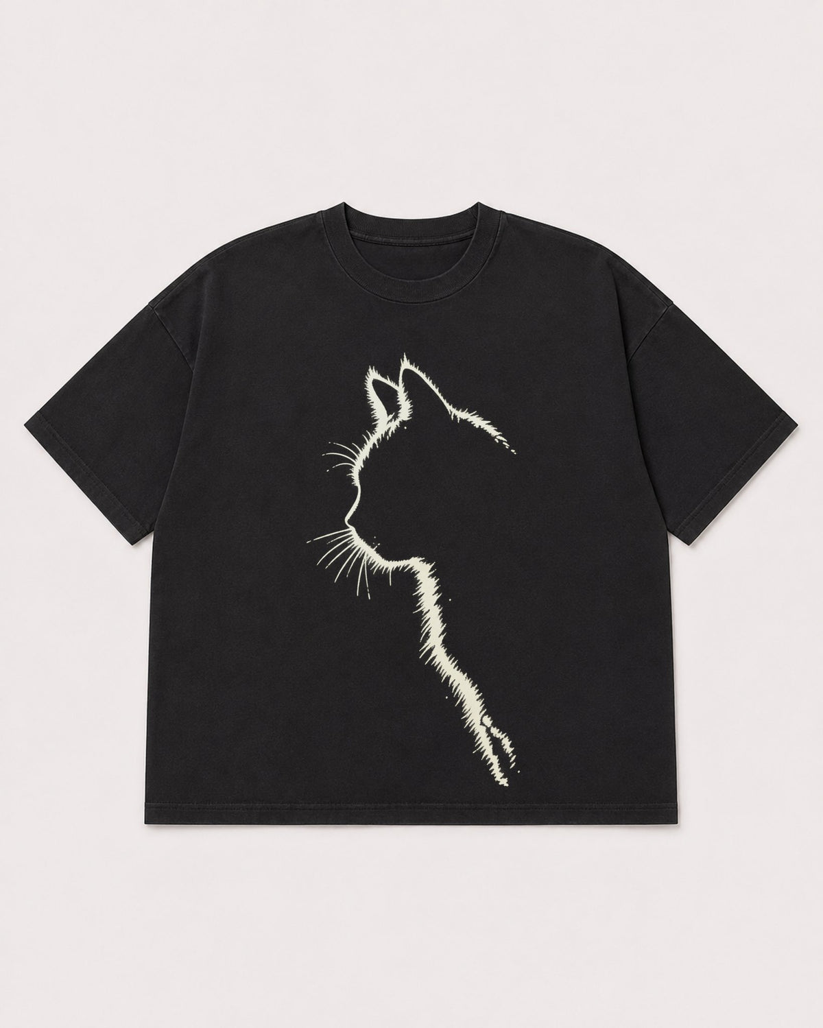 Mockup Boxy Heavyweight Tee Black product