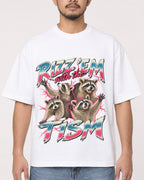 Mockup Boxy Heavyweight Tee White male close-up 32