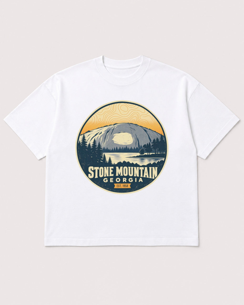 Mockup Boxy Heavyweight Tee White product