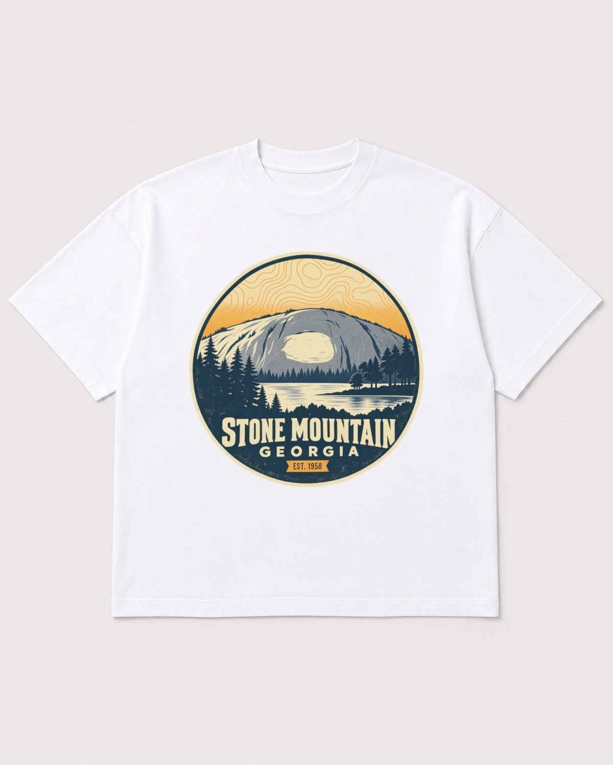 Mockup Boxy Heavyweight Tee White product