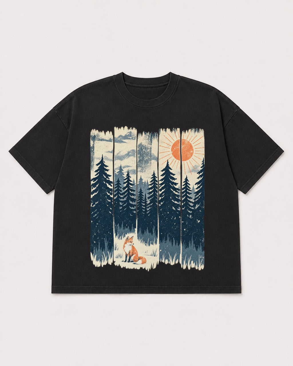 Mockup Boxy Heavyweight Tee Black product