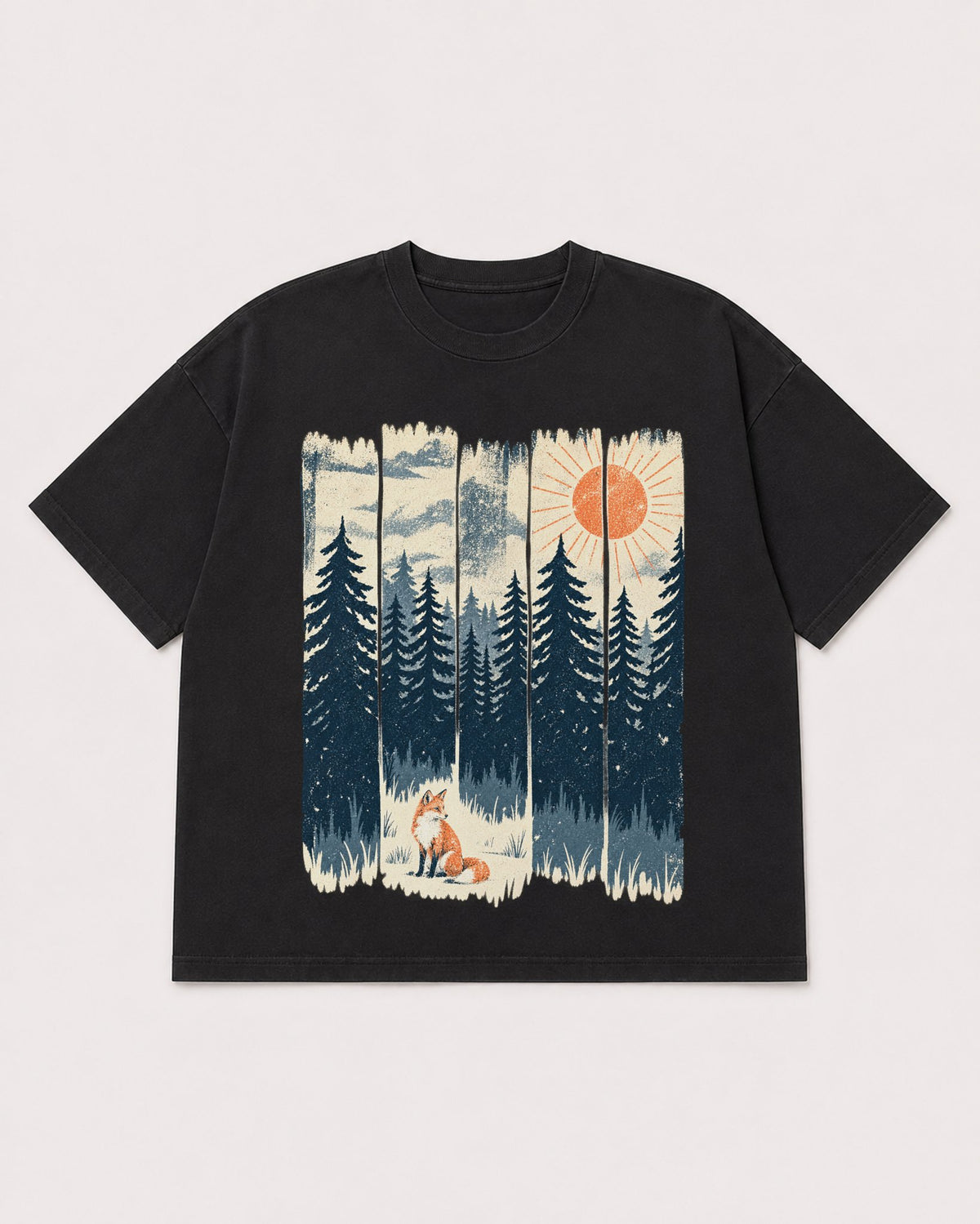 Mockup Boxy Heavyweight Tee Black product