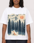 Mockup Boxy Heavyweight Tee White female close-up 24