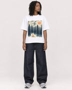 Mockup Boxy Heavyweight Tee White female full-body 24