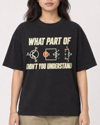 Mockup Boxy Heavyweight Tee Black female close-up 02