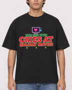 Mockup Boxy Heavyweight Tee Black male close-up 06
