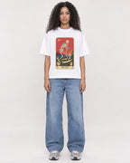 Mockup Boxy Heavyweight Tee White female full-body 10